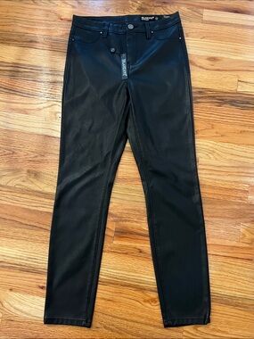 Blank NYC Black Faux Leather Skinny Pants
